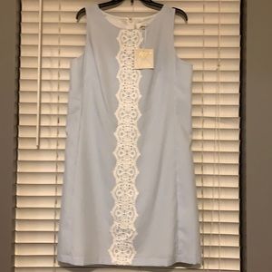 Seersucker shift dress